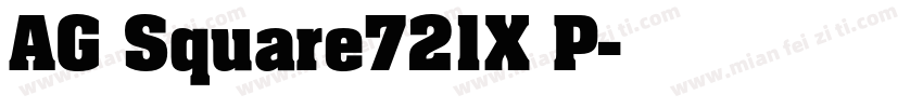 AG Square721X P字体转换